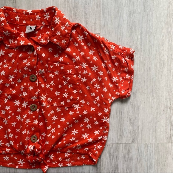 Knot Tie toddler blouse - Picture 2 of 7